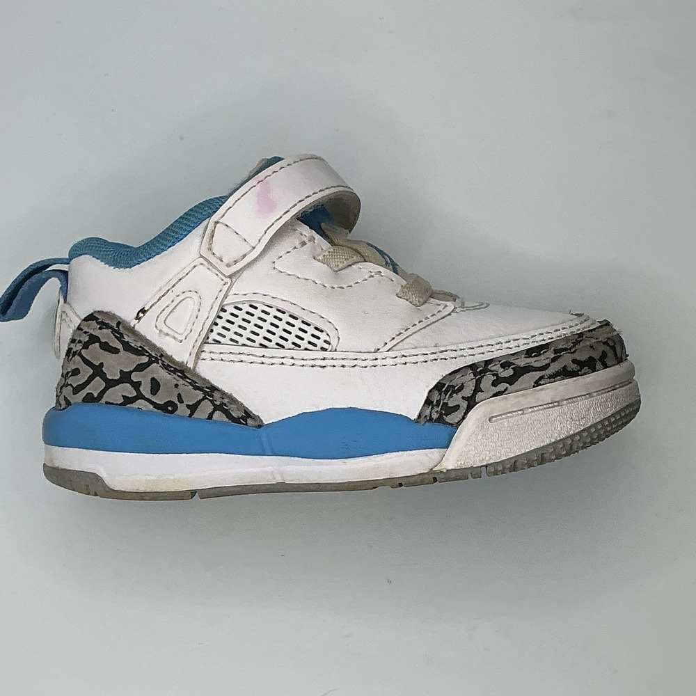 Jordan Spizike Low (TD) Toddlers' Shoes White/University Blue FQ3952-141 Size 6C